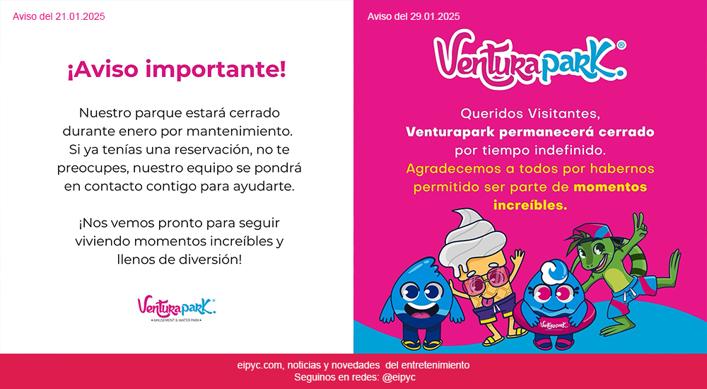 Ventura Park de cancun, cierra sus puertas de forma indefinida.